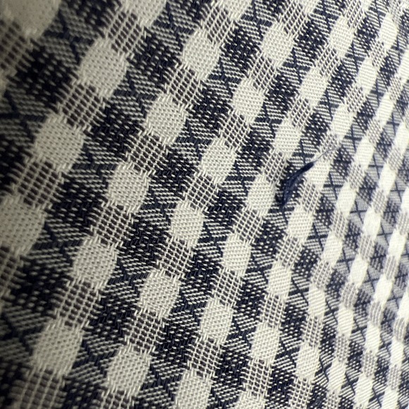 Gitman Bros Shirt Large Check Trim Fit Stretch Wingspan Allen Edmonds 16.5 - Picture 9 of 9